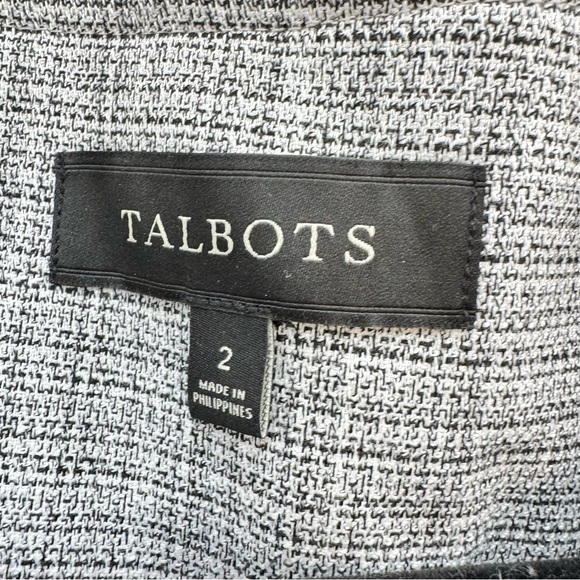 Talbots Westport Tweed Jacket Blazer Open Front Lightweight Lined with Pockets 2 - Picture 5 of 7